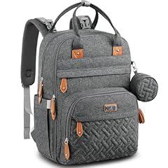 BabbleRoo Diaper Bag Backpack - Dark Gray