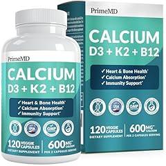 PrimeMD Calcium & Vitamin D3 K2 B12 Supplement