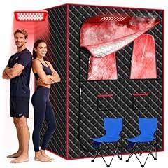Morfone Portable Infrared Steam Sauna with Red Light Therapy