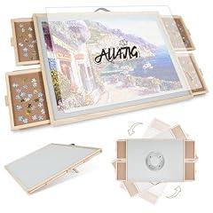 Wooden Puzzle Board with Drawers