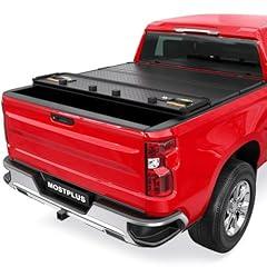 MOSTPLUS Quad Fold Hard Tonneau Cover for Silverado Sierra 1500