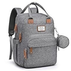 Ruvalino Diaper Bag Backpack, Gray