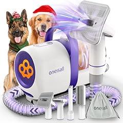 oneisall Dog Grooming Vacuum Brush for Shedding