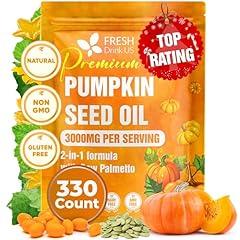 FreshDrinkUS Premium Pumpkin Seed Oil Softgels