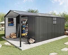 Amerlife Metal Storage Shed with Lounge Area
