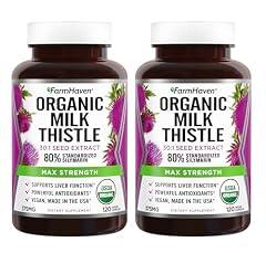 FarmHaven Organic Milk Thistle 240 Veggie Capsules