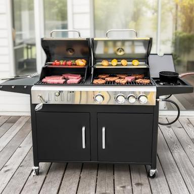 combination grills gas and charcoal