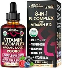 NUTRAHARMONY Organic B-Complex Liquid Drops 2fl oz