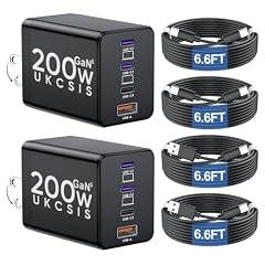 UKCSIS GaN5 200W USB C Fast Charger