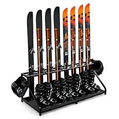 SILKPE Freestanding Ski and Snowboard Storage Rack