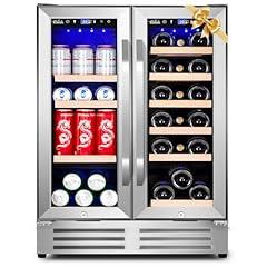 Velieta 24 Inch Dual Zone Wine and Beverage Refrigerator