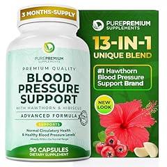 PurePremium Blood Pressure Support with Hawthorn Berry and Hibiscus