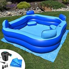 Rukala Inflatable Pool with Seats & Pump