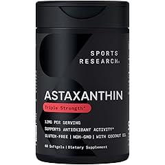 Sports Research Triple Strength Astaxanthin 12mg Supplement