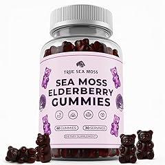 TrueSeaMoss Sea Moss Gummies with Elderberry
