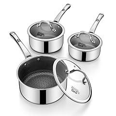 SNOWCLAD Hybrid Nonstick Sauce Pan Set