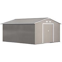 Outsunny Outdoor Storage Shed with Foundation Kit