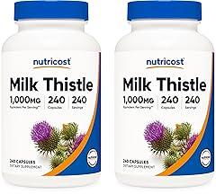 Nutricost Milk Thistle 250mg, 240 Count (Pack of 2)