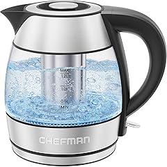 Chefman Electric Glass Kettle with Infuser