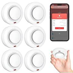 Uingarm Smart Wi-Fi Smoke Detector 6 Pack