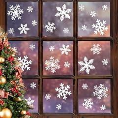 Ludilo Christmas Snowflake Window Clings Set