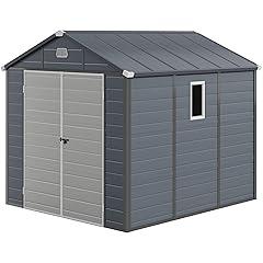 DWVO 8x9FT Outdoor Plastic Storage Shed