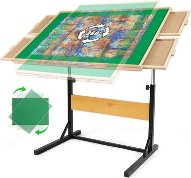 puzzle table with legs