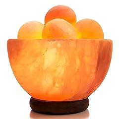 UMAID Himalayan Salt Lamp Bowl with Massage Balls