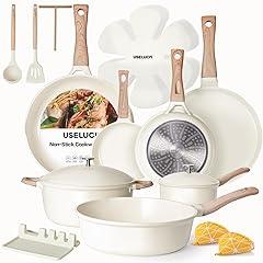 USELUCK 21-Piece Nonstick Cookware Set