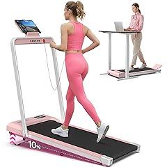 Cardirun Foldable Pink Treadmill with Incline