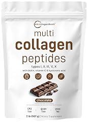 Micro Ingredients Multi Collagen Peptides Powder Chocolate