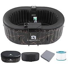 RELXTIME Oval Inflatable Hot Tub for 2