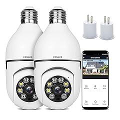 EDSACE Dual Band WiFi Light Bulb Camera Pack