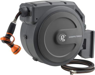 Retractable garden hose reel