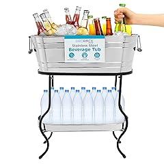 Beverage Tub with Stand and Tray