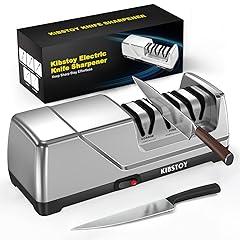 KIBSTOY Electric Knife Sharpener 3-Stage Professional