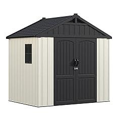 Greesum Resin Outdoor Storage Shed 8×6 FT