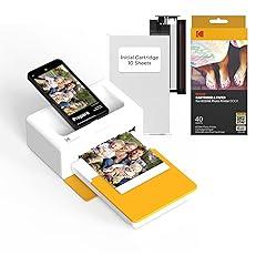 KODAK Dock Plus 4PASS Instant Photo Printer 90 Sheets Bundle