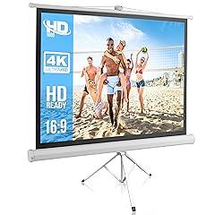 Pyle Portable Projector Screen with Tripod Stand