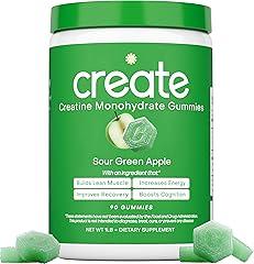 Creatine Monohydrate Gummies, Sour Green Apple, 90ct
