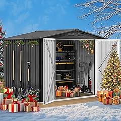 DWVO Outdoor Storage Shed 8x6 FT