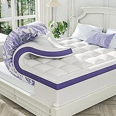 ChiXpace Dual Layer Memory Foam Mattress Topper