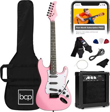 pink guitar