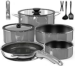 DUXANO 12PC Nonstick Cookware Set