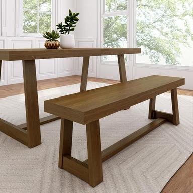 dining table and bench