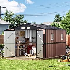 Panovue Metal Storage Shed with Windows