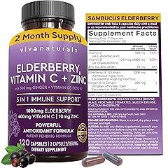 Viva Naturals Elderberry Immune Support Supplement