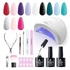 SUNUV Gel Nail Polish Kit with UV Light