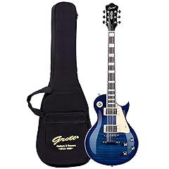 Grote LPYS-006 Blue Electric Guitar with Gigbag