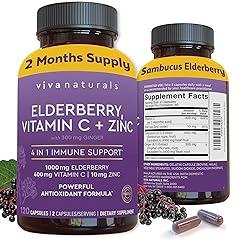 Viva Naturals Elderberry Immune Support Supplement